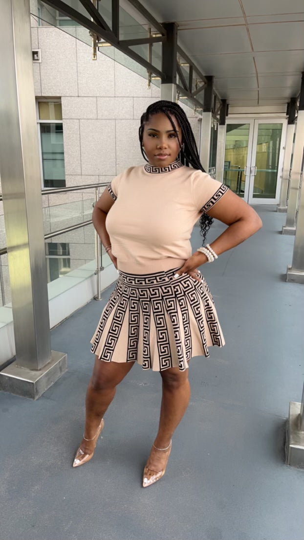 Preppy Girl 2 Piece Skirt Set
