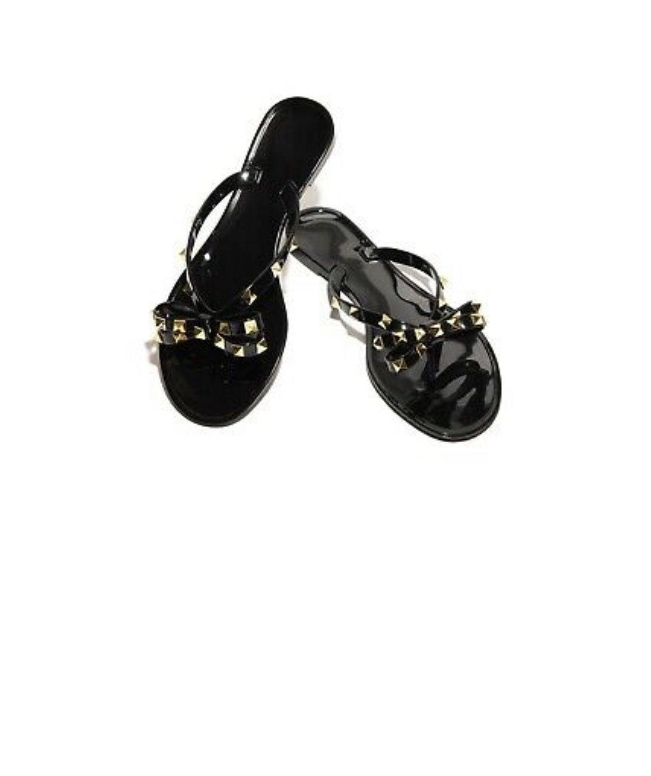 Studded Bowtie Jellies