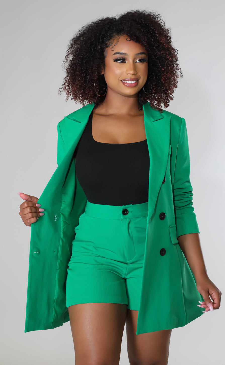 Money Maker 2 Piece Blazer Short Set