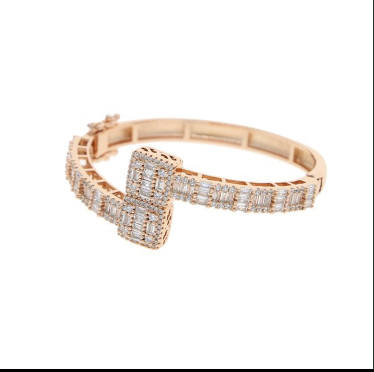 Iced Out Baguette Bangle