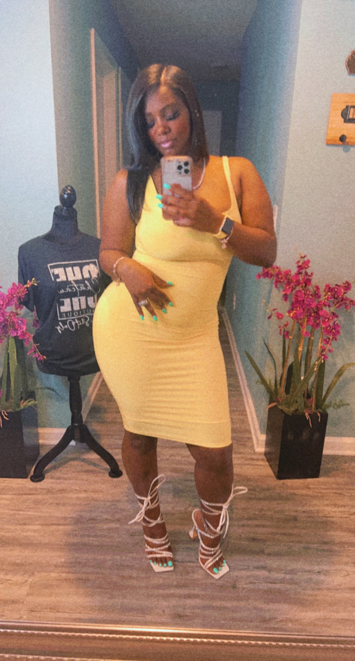 Sippin Lemonade Midi Dress