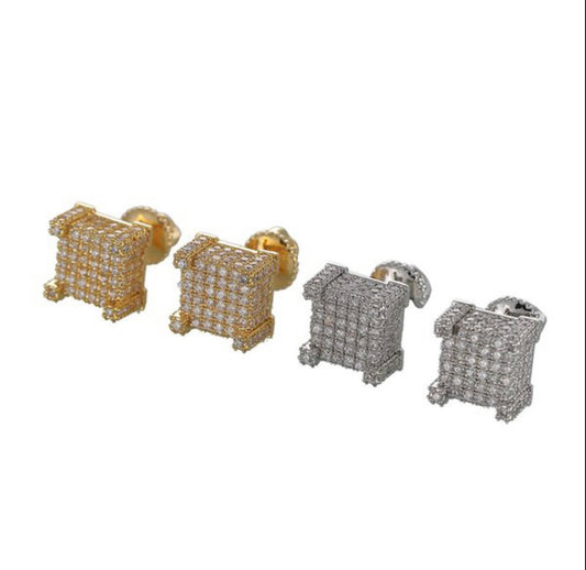 Square Studded Screw Backs