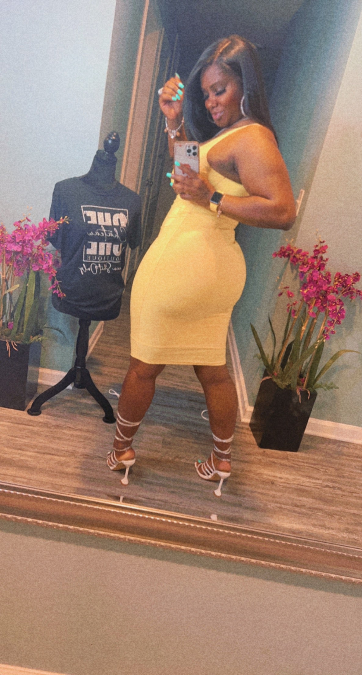 Sippin Lemonade Midi Dress